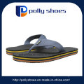 Sapato de praia de couro plano chinelo sapato Flip Flop